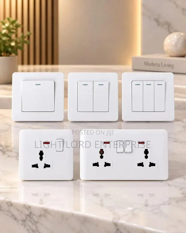 1gang 2gang 3gang Double Socket White Body · Photo 1