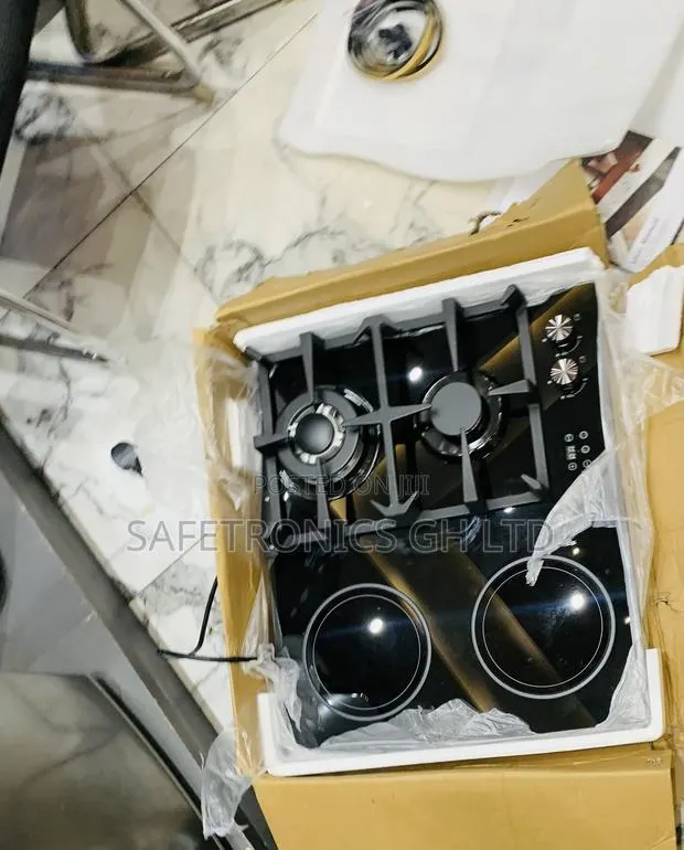 Great Offer on 2 Gas Hob 2 Electric (Black) Kenwood · Photo 1