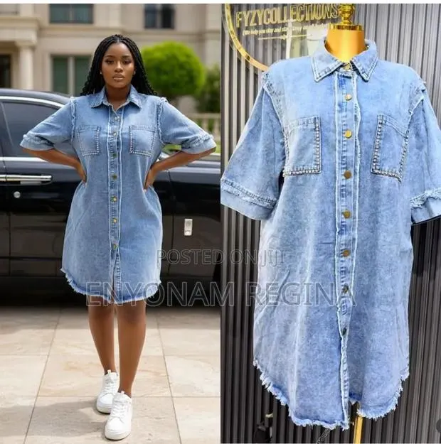 Ladies Jeans Dress Available in Sizes DM for Ur Order On · Photo 1