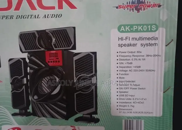 Bluetooth Speaker/Home Theater + Rechargeable/Light/Fan/Powerbank · Photo 1
