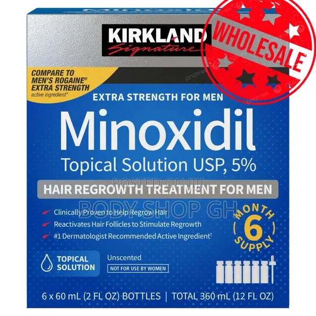 Kirkland Box - ORIGINAL USA KIRKLAND MINOXIDIL [ 6 Bottles ] · Photo 1