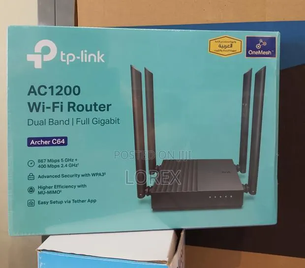 Tp-Link Archer C64 Ac1200 Dualband Gigabit Wifi Router(Not Sim Router · Photo 1
