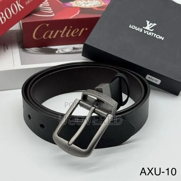 Branded Reversible Belt Genuine Leather Dress Belt · Photo 1