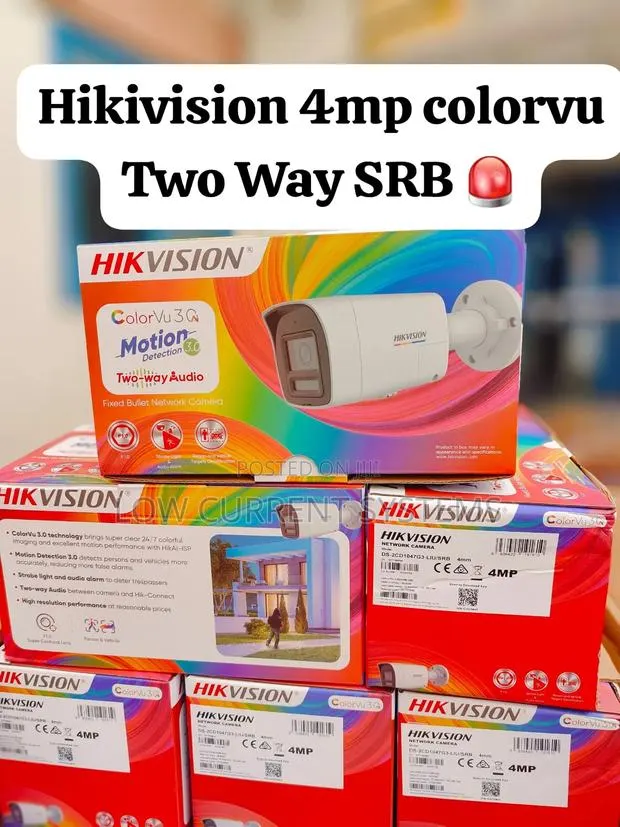 Hikivision 4mp SRB Two Way Colorvu With Siren IP Camera · Photo 1