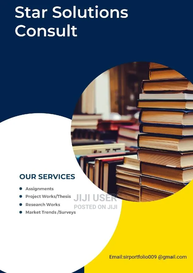 All Your Project Works, Thesis And Assignments Are Sorted · Photo 1