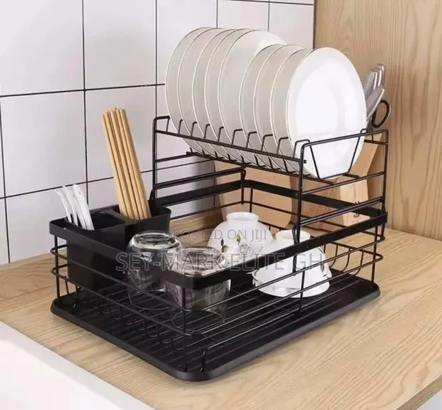 2 Tier Anti-Rust Dish Rack · Photo 1