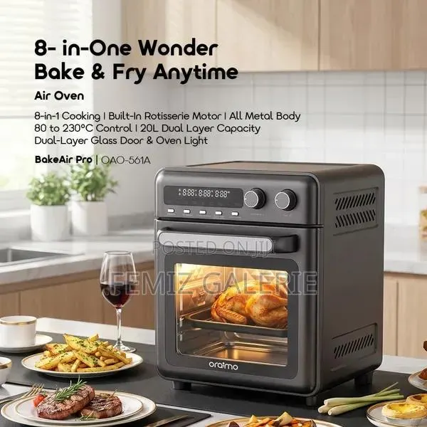 Oraimo Bakeair Pro 8in1 20l 230°C Large-Capacity Air Oven · Photo 1