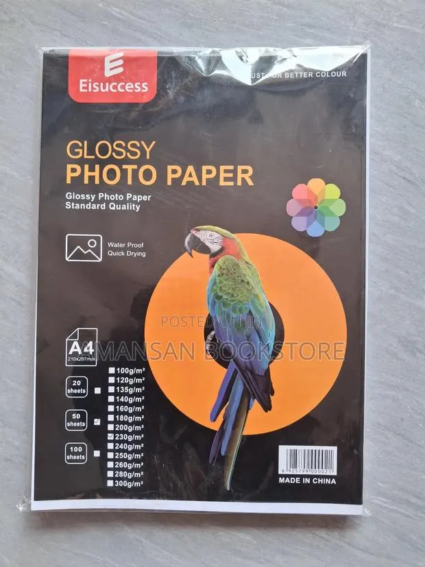 A4 Glossy Photo Paper (50 Sheets, 230 GSM) · Photo 1