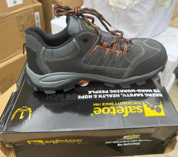 Safetoe Safety Shoe - Steel Toe(Grey). · Photo 1