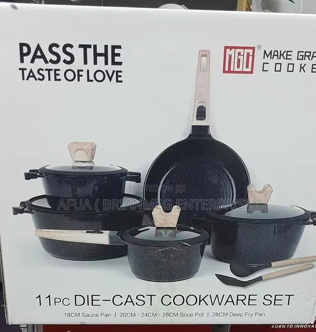 MGG 11pis Die-Cast Nonstick Cookware · Photo 1
