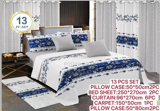 All in One Package of Curtains, Pillowcases and Bedsheets · Photo 1