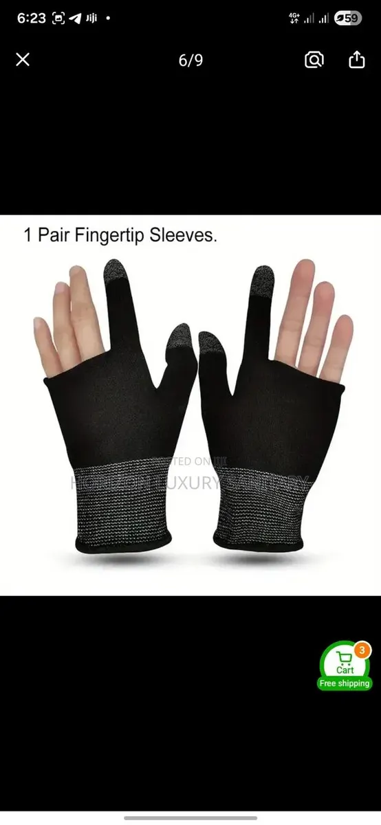 Ultra-thin Breathable Gaming Finger Sleeves - Touchscreen Compatible · Photo 1