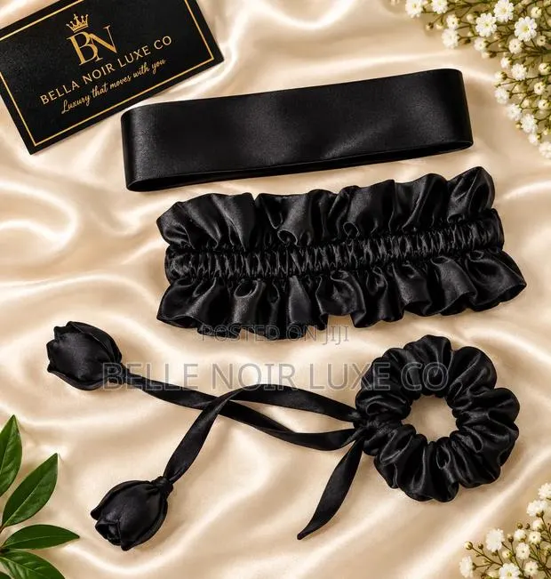3-in-1 Luxury Satin Headband, Handmade Accessories Set · Photo 1