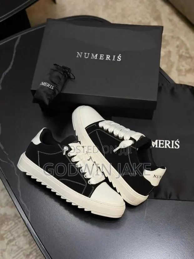 Numeris Premium Low-Top Sneakers – Black White | Unisex · Photo 1