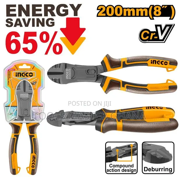 Compound Action Diagonal Cutting Pliers - Hcdcp58200 · Photo 1