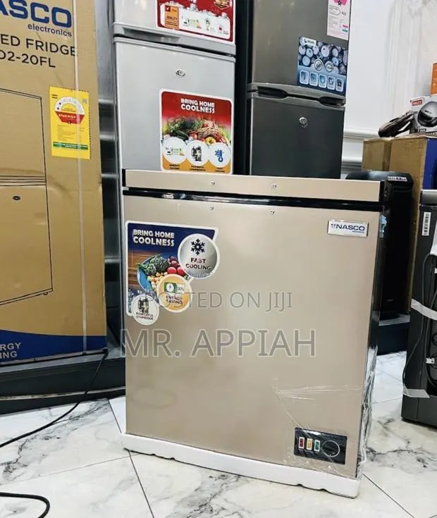 Choose Premium Nasco Single Door Chest Freezer(142l)Gold. · Photo 1
