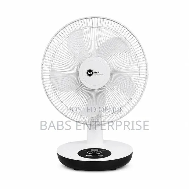 H a Table Top Rechargeable Fan 16" · Photo 1