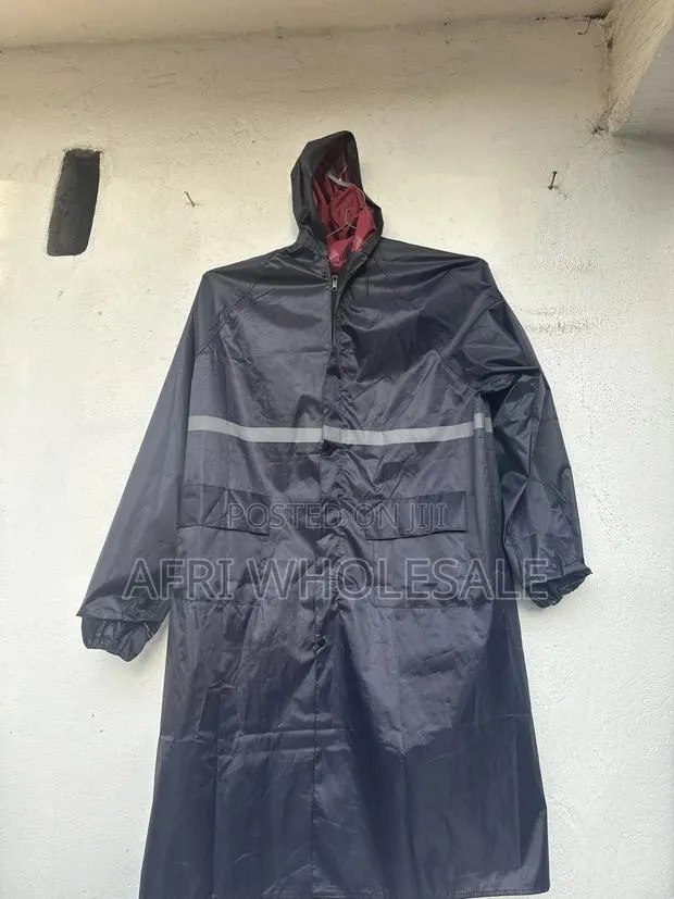 Straight Reflective Hood Hoodie Raincoat Safety Long Sleeve Rain Coat · Photo 1