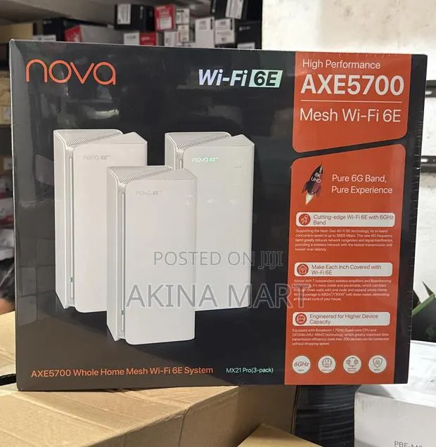 Tenda AXE5700 Pro (3pack) Mx21pro Whole Home Mesh Wifi 6 · Photo 1
