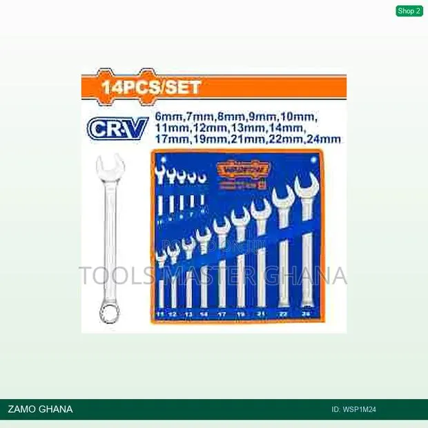 14 PCS Combination Spanner Set - Wsp1m24 · Photo 1