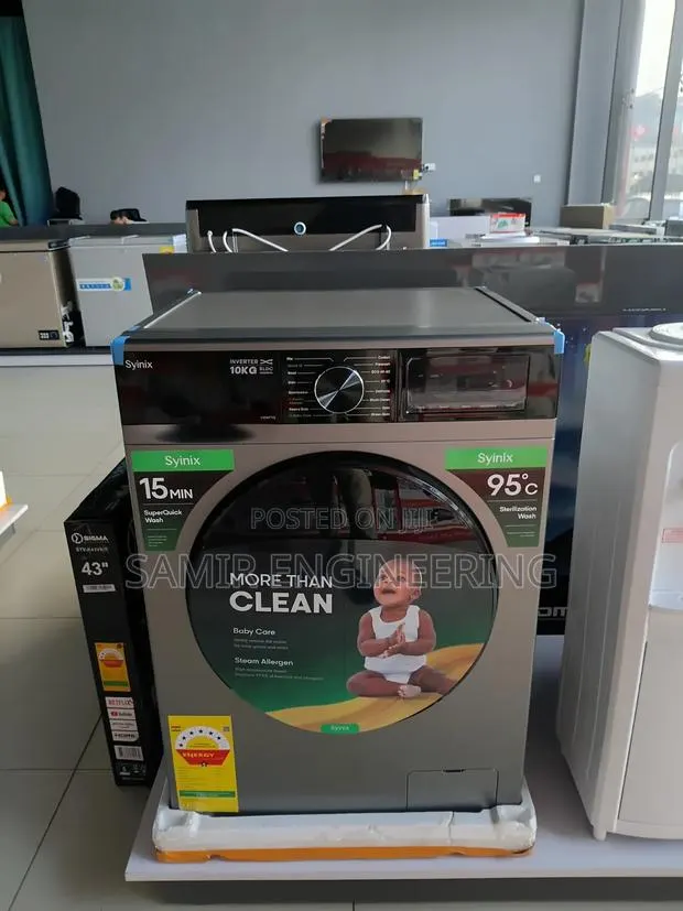 Syinix PrimeCare 10kg Front Load Washer: Gentle on Clothes, Tough · Photo 1