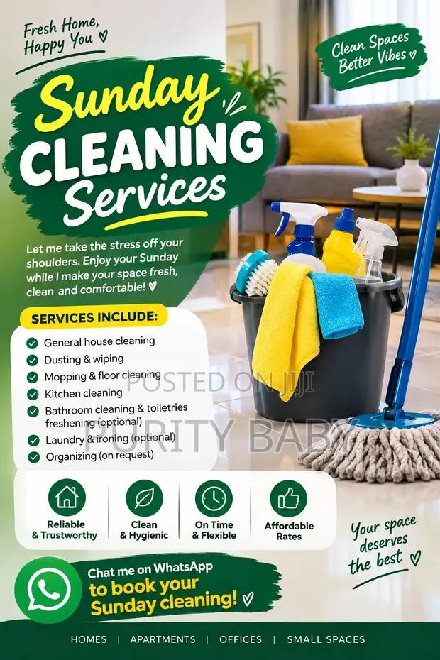 Need a Cleaner? Affordable House, Room and Compound Cleaning in Tema · Photo 2