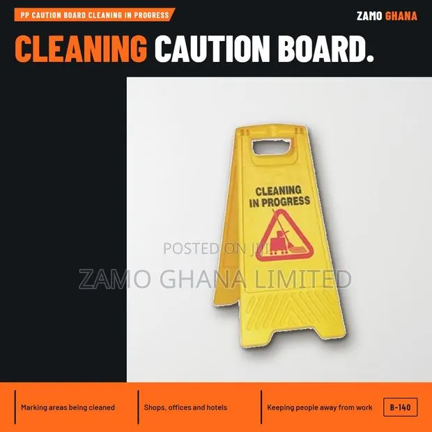 Pp Caution Board Cleaning in Progress - B-140 · Photo 1