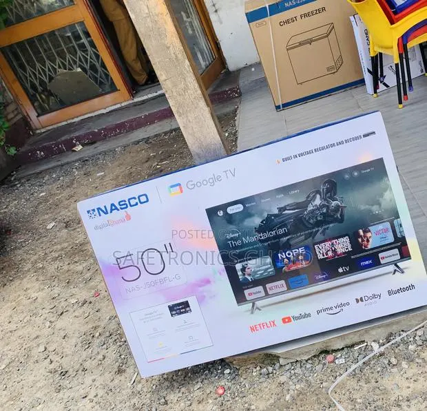 Super Sleek Nasco 50" Uhd Smart Tv Frameless · Photo 1