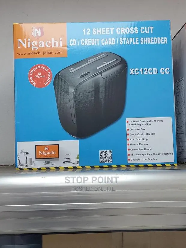 Paper Shredder 12 Sheets Crosscut · Photo 1
