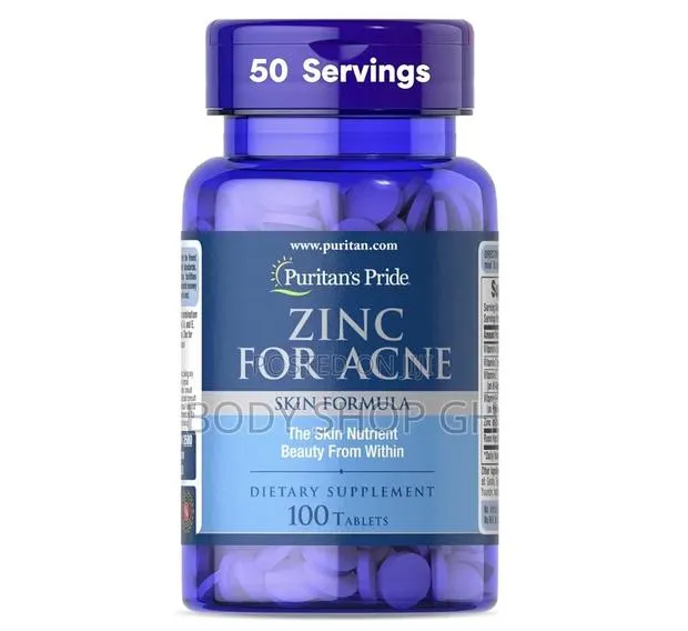 Puritan's Pride Zinc for Acne Skin Formula With Vitamins C, B,A, and E · Photo 1