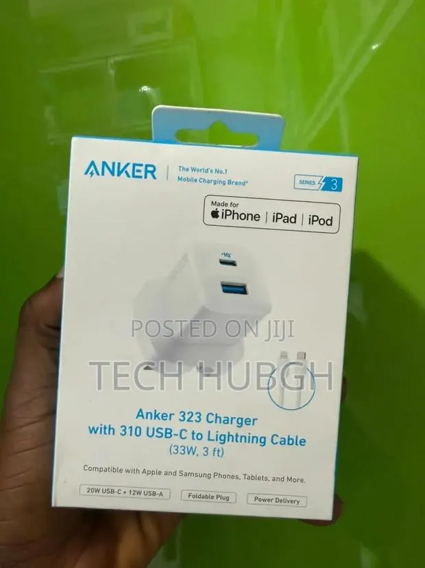 Anker 323 Chergerwith 310usb-C to Lightning Cable (33w,3ft) · Photo 1