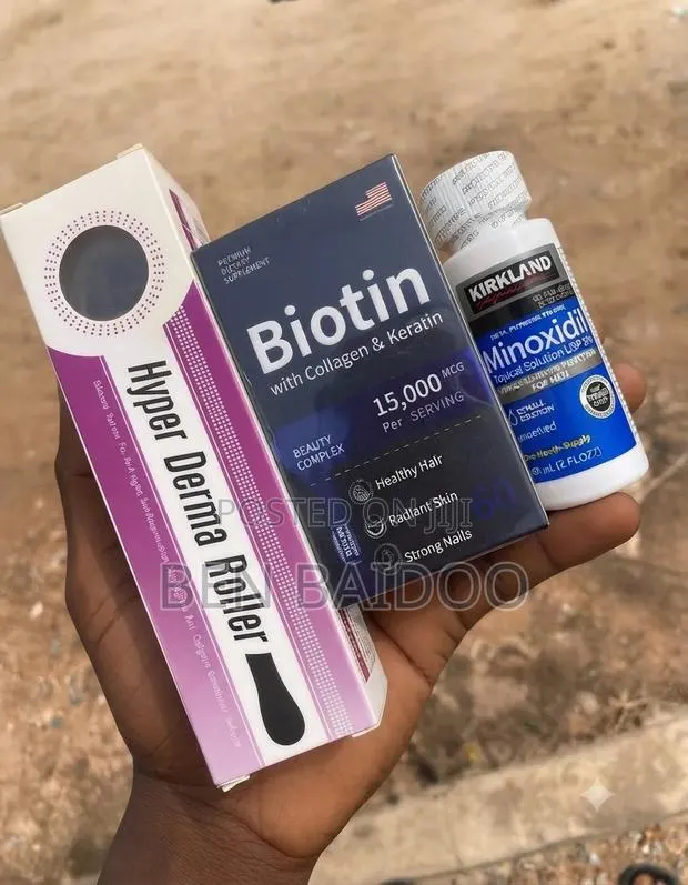Kirkland Minoxidil,Derma Roller Biotin(Super Combo for Max Results) · Photo 1