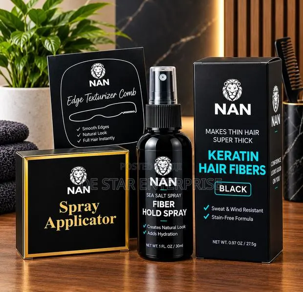NAN Hair Fiber Styling Kit – Black · Photo 1
