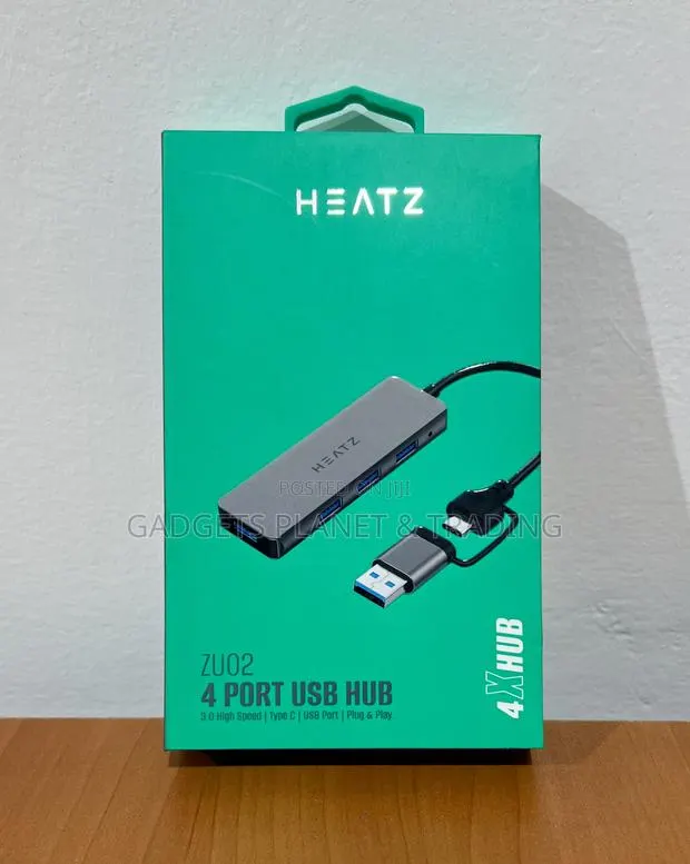 Heatz 2-in-1 to 4-Port Usb 3.0 Hub | Zu02 · Photo 1