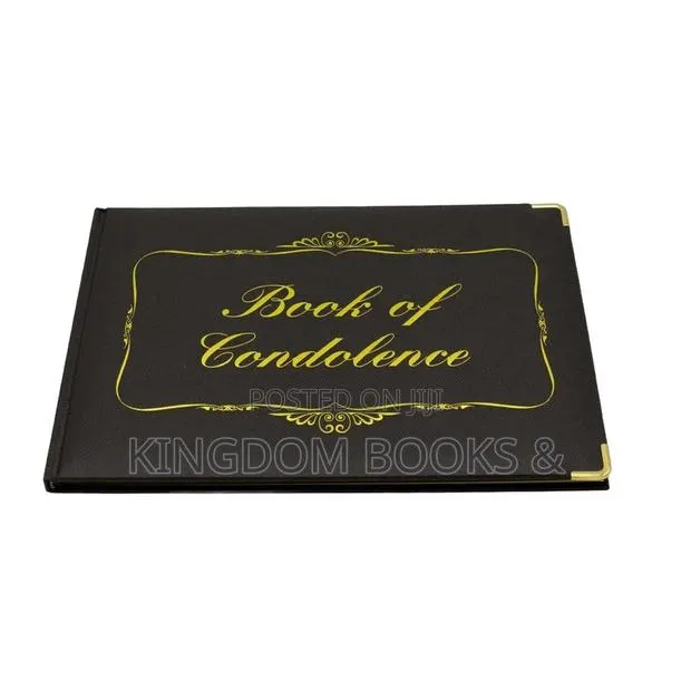 Grandluxe CB F4 Condolence Book - Executive Leatherette Guest Register · Photo 1