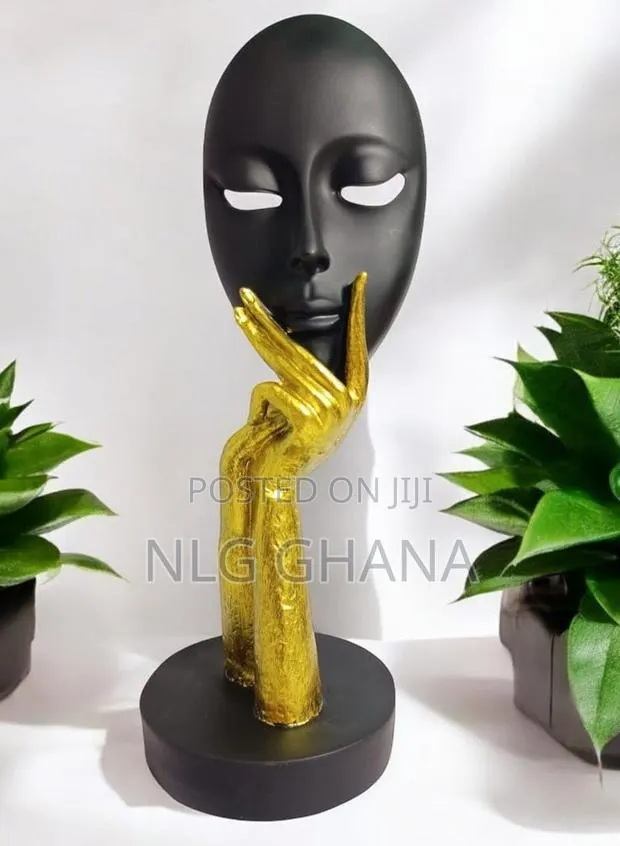 Craft Thinking Mask Idol Figurine Beautiful Thinking Lady. Ghx7154 · Photo 1