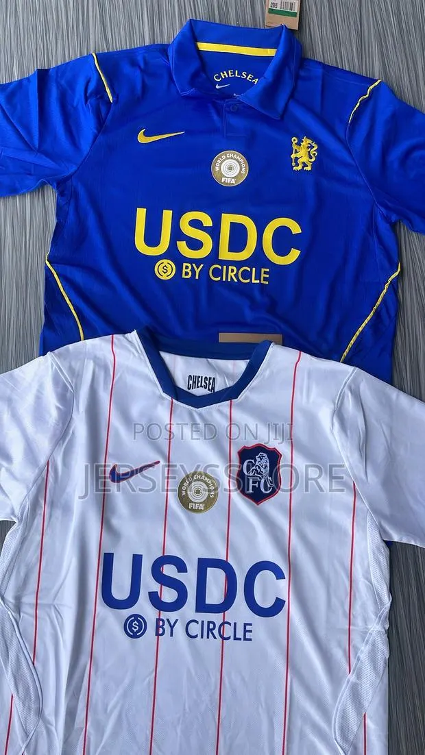 Chelsea Home and 3rd Kits Jersey Jersey With Sponsorship Logo · Photo 1