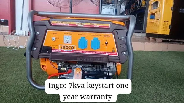 Brand New Ingco 7kva Key Start Generator, Heavy Duty · Photo 1