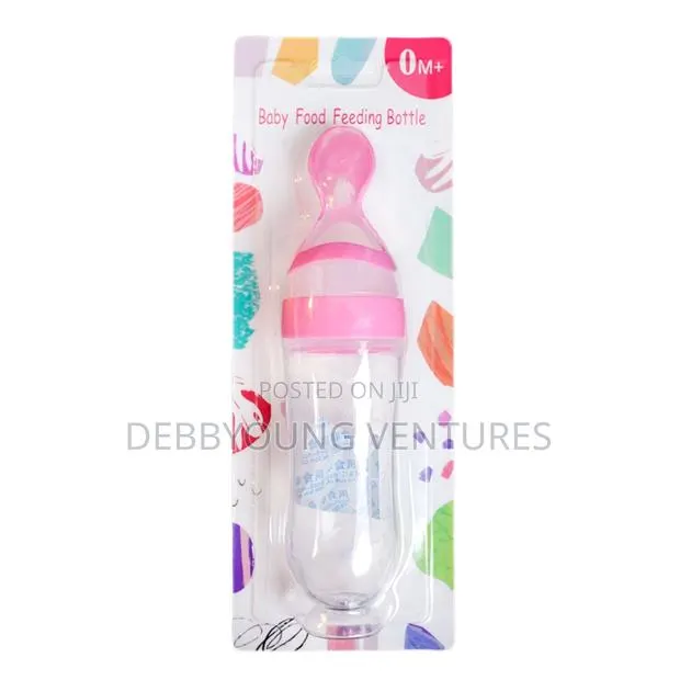 Silicone Baby Feeding Bottle With Spoon · Photo 1
