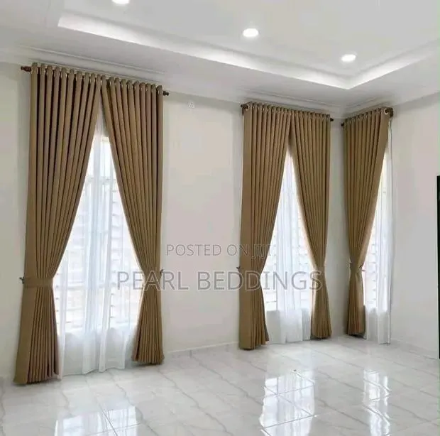 High Quality Modern Luxurious 10ft H Total Blackout Textured Curtains · Photo 1