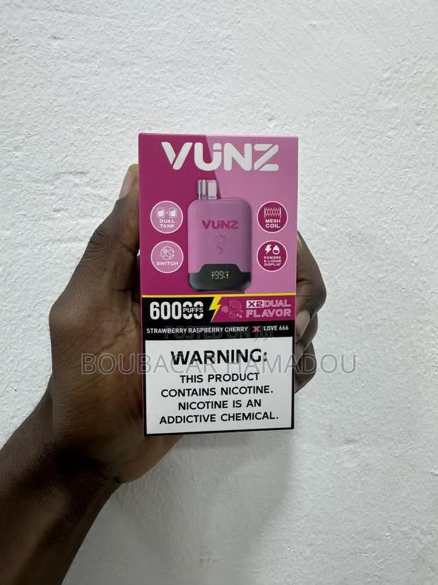 Vunz 60000 Puffs Rechargeable Disposable Vape-Love · Photo 1