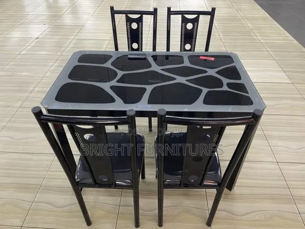 Durable 4in1 Dining Set Glass Top · Photo 1