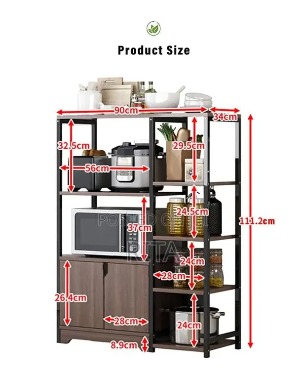 Metal and Wooden Cabinet Rack · Photo 2