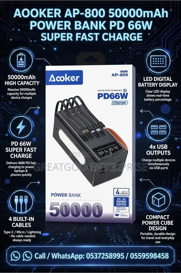 Aooker AP-800 50000mAh Power Bank · Photo 1