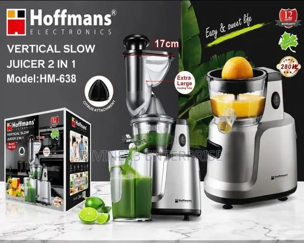 Hoffmans HM-638 2-in-1 Vertical Slow Juicer · Photo 1