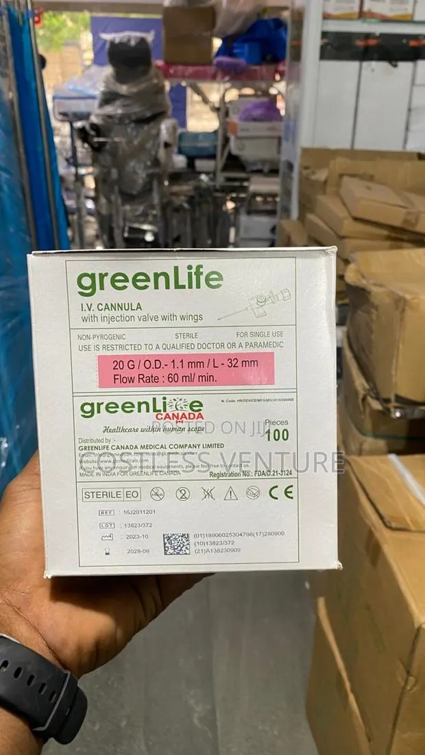 Greenlife I.V Cannula (20g) Pink · Photo 1