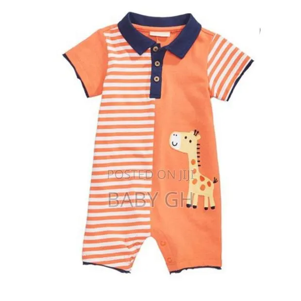 First Impressions Cotton Giraffe Romper, · Photo 1