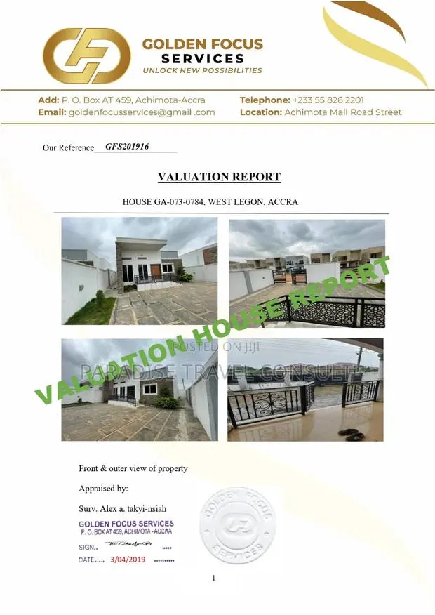 House Valuation Travel Documents to Support Visa Application · Photo 1