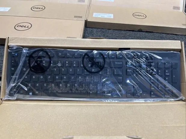 Uk More in Stock New Dell Slim Wired Keyboard Kb216-Bk-Us Black · Photo 1
