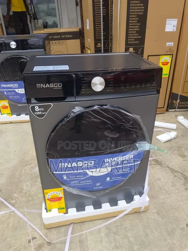 Front Load 8 Kg Fully Automatic Washing Machine Nasco · Photo 1